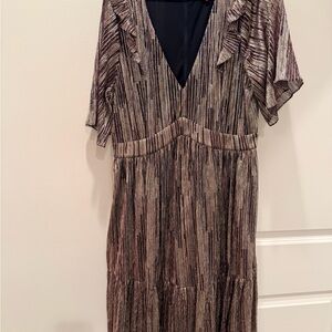 Lilly Pulitzer Metallic Striped Midi Dress